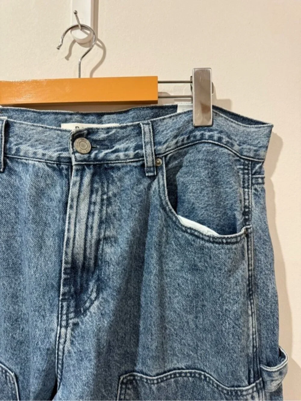 PacSun Baggy Carpenter Jeans 32x32 Medium Wash Utility Denim